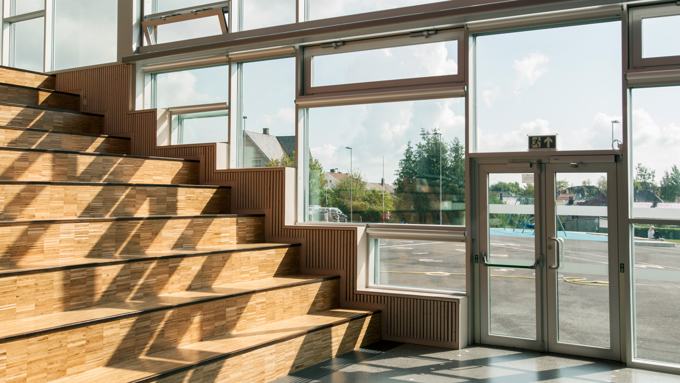 Mesterfjellet Skole innvendig fasade