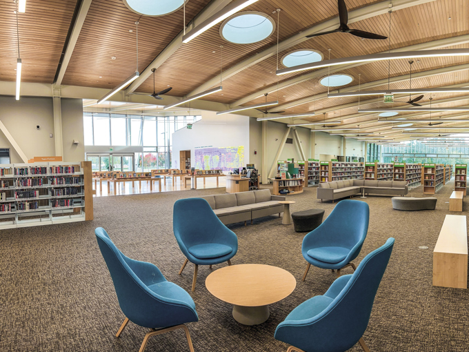 Hovedrommet på biblioteket